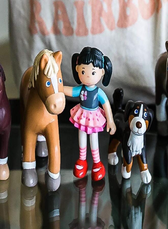 HABA Little Friends Horse Leopold - 4.5" Haflinger Farm Animal Toy Figure - Image 4